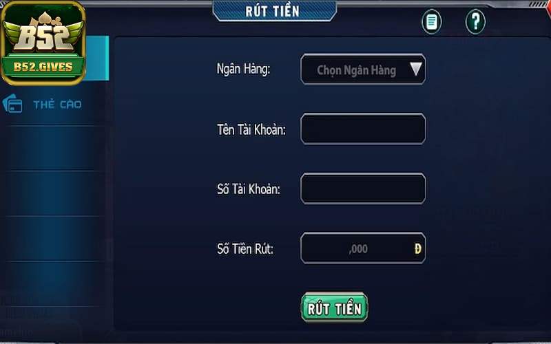 Cách rút tiền về tài khoản ngân hàng cá nhân từ tài khoản game